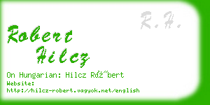 robert hilcz business card